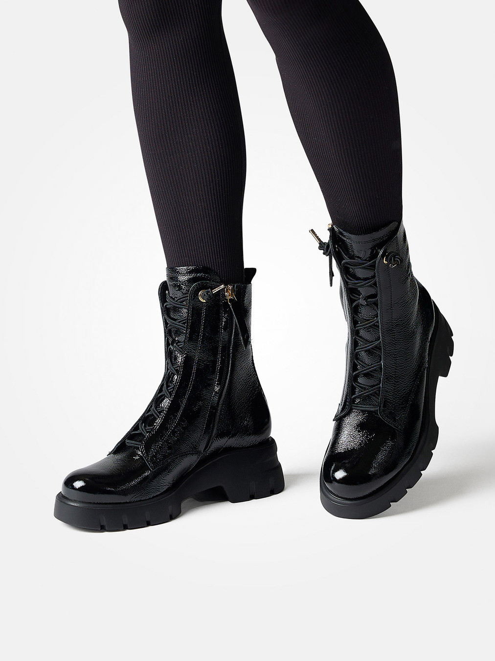 Schnürstiefelette schwarz 1725009009702