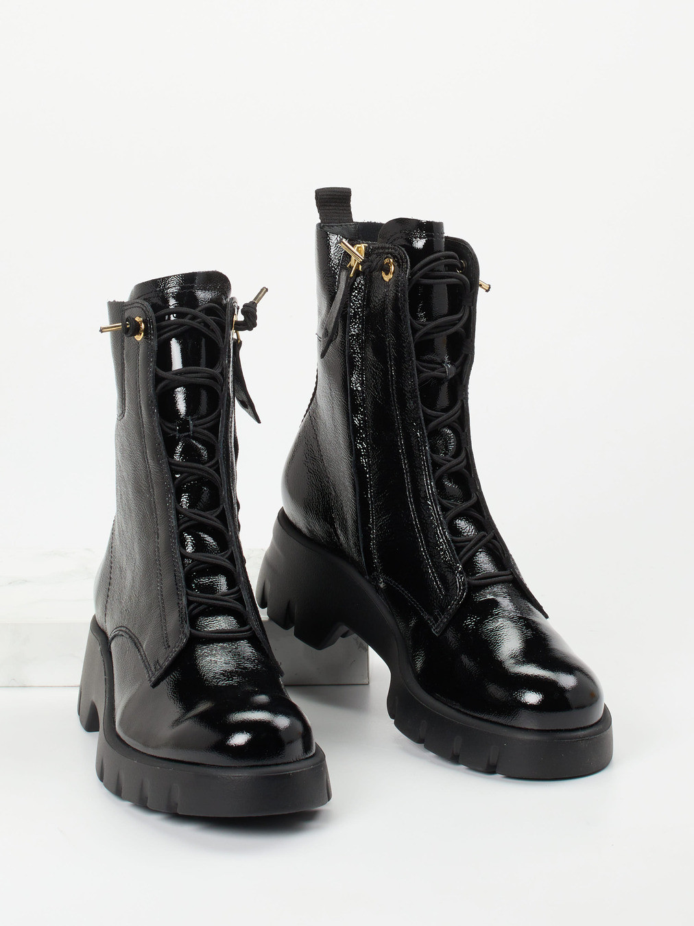 Schnürstiefelette schwarz 1725009009704