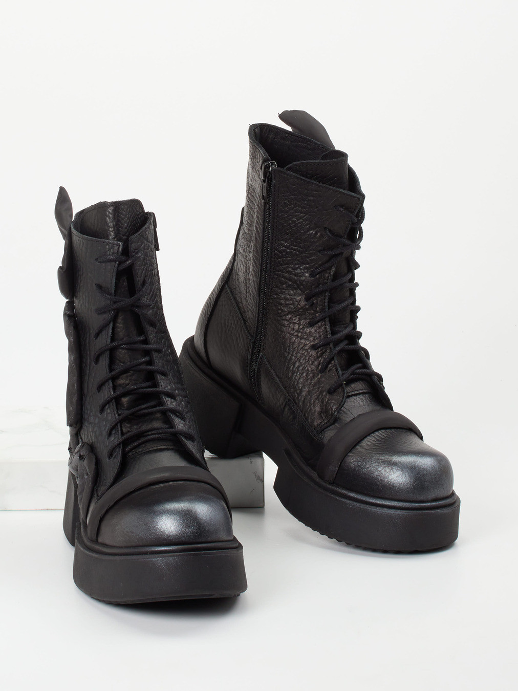 Schnürstiefelette schwarz 1727009003404