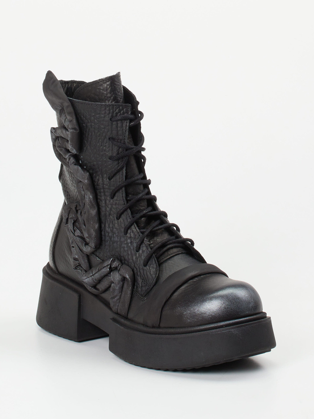 Schnürstiefelette schwarz 1727009003406