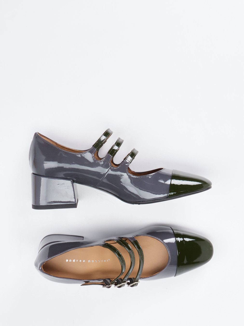 Spangenpumps grau 1425406000104