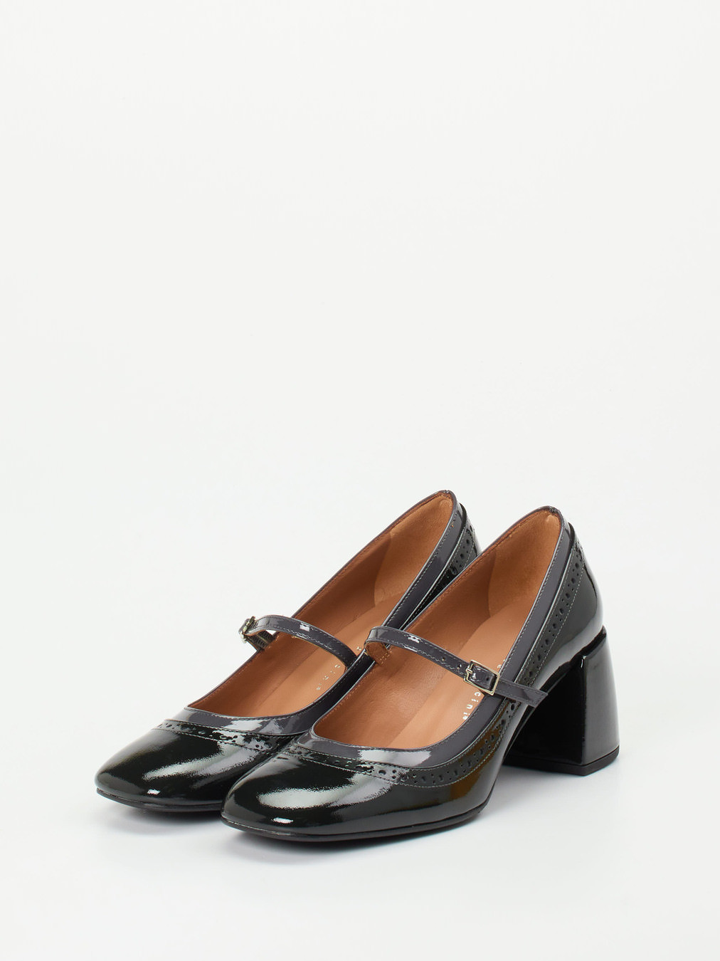 Spangenpumps grau 1427459000102