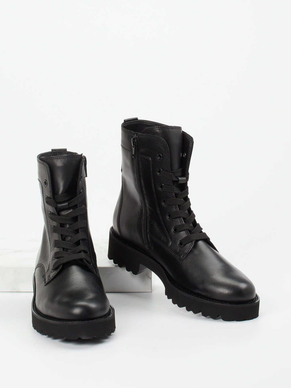 Schnürstiefelette schwarz 1723009017504