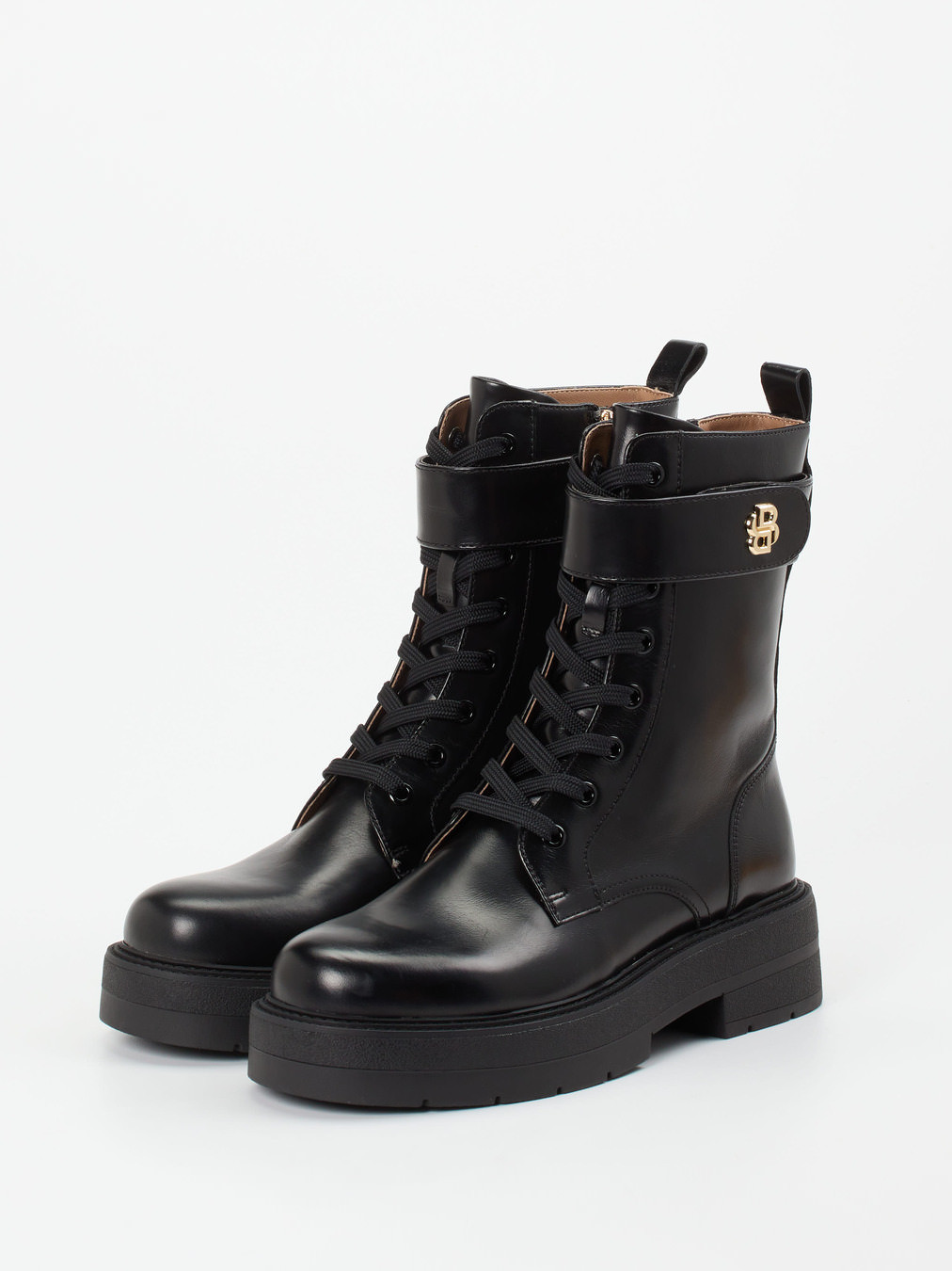 Schnürstiefelette schwarz 1727009003102