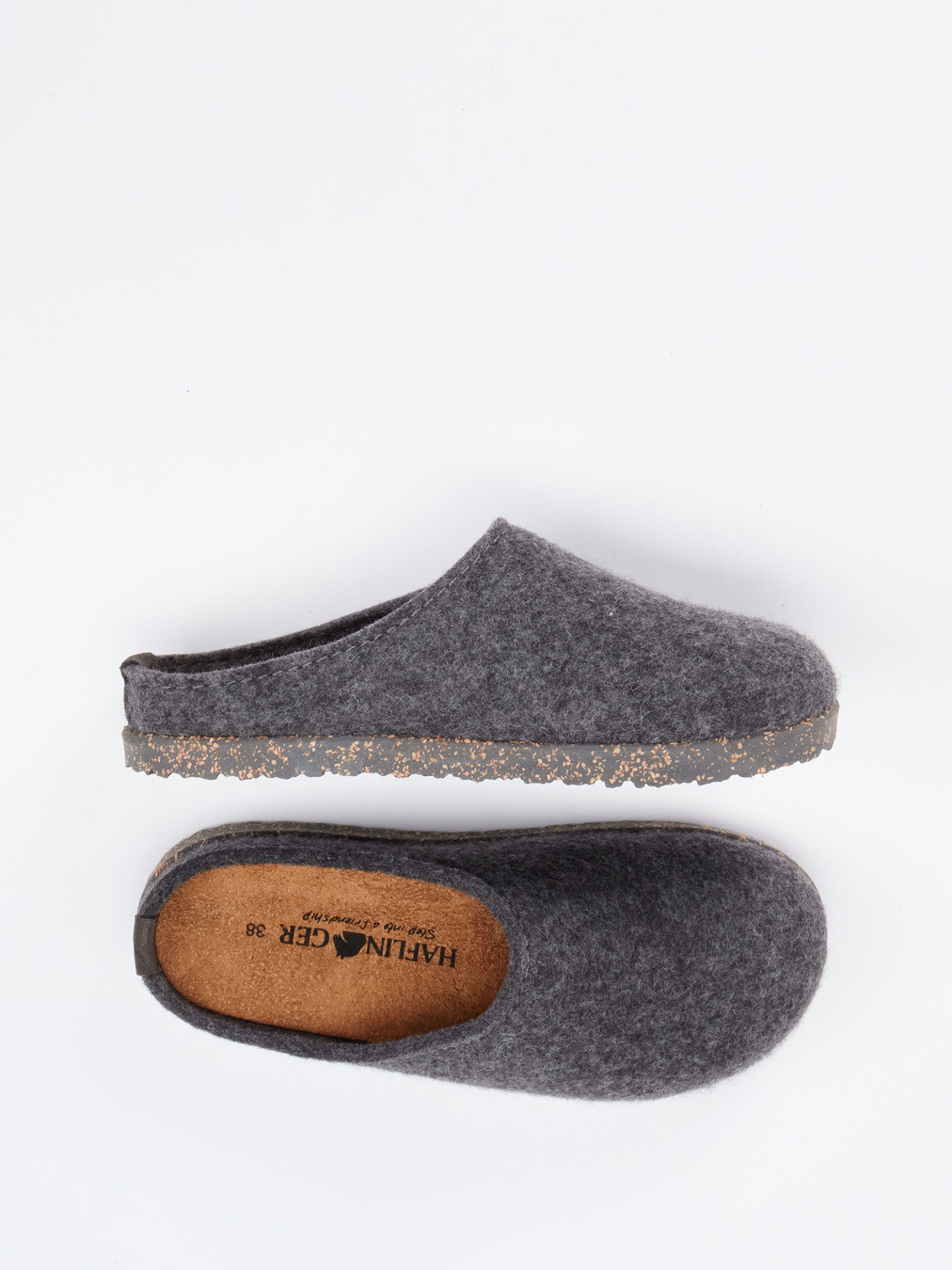 Hausschuh grau 7163409011904