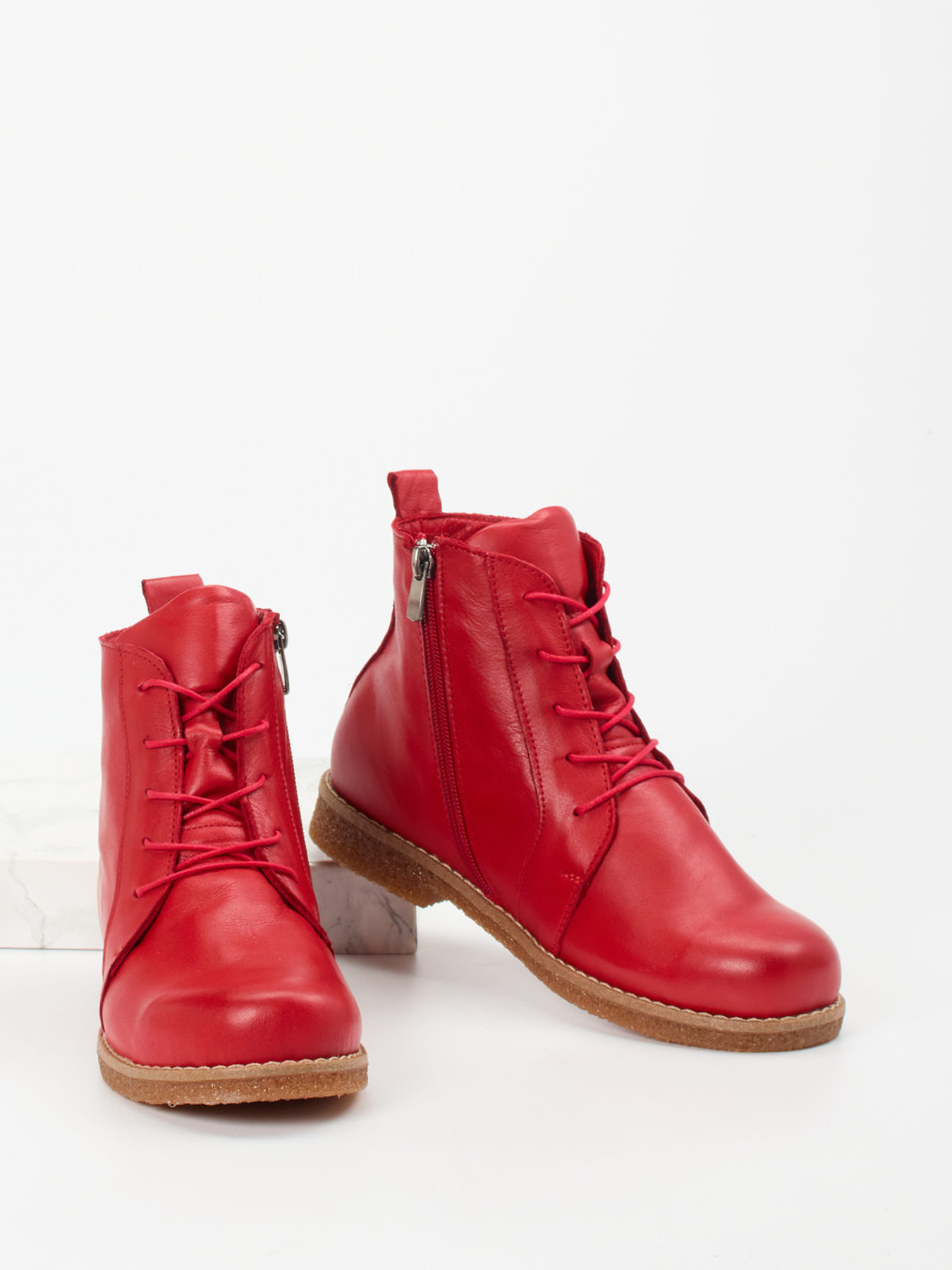 Schnürstiefelette rot 2751559002404