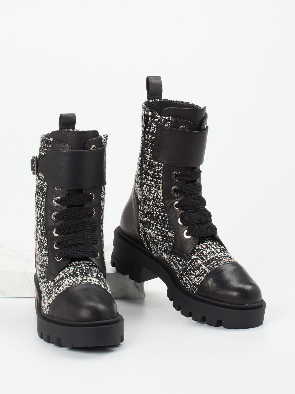 Schnürstiefelette schwarz 1725007000104