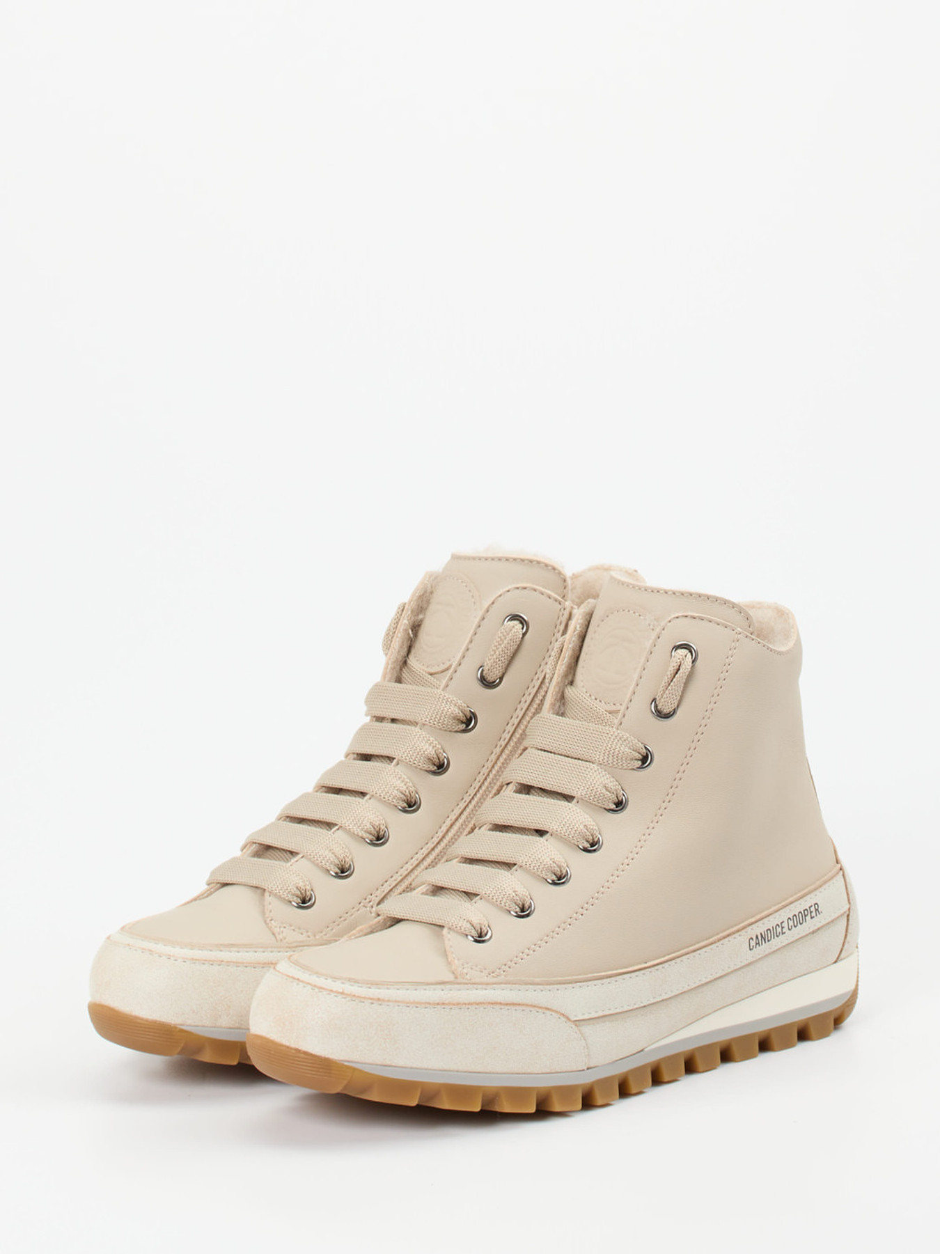 Schnürstiefelette beige 1803399000302