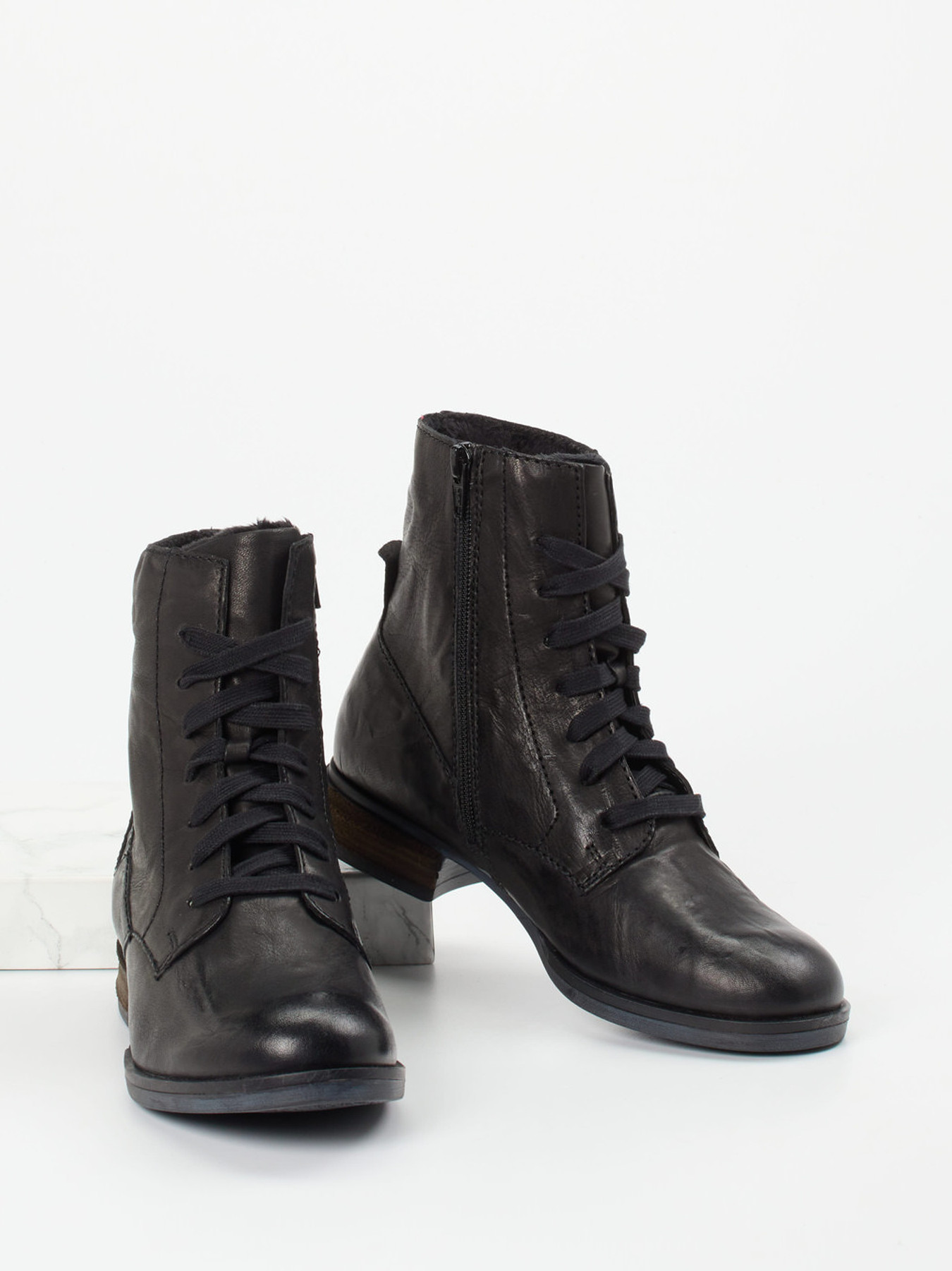 Schnürstiefelette schwarz 1723009018204