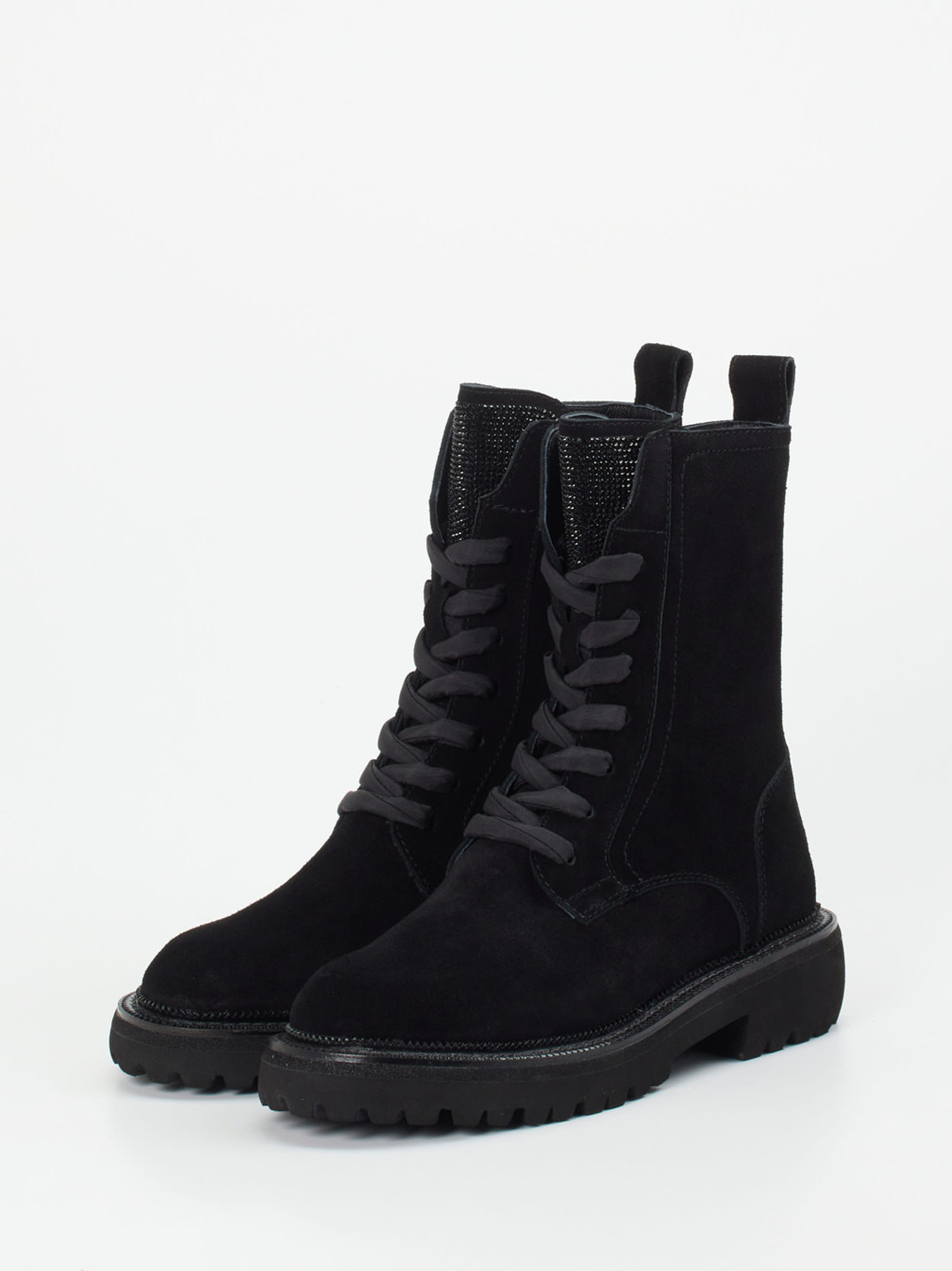 Schnürstiefelette schwarz 1725009009502