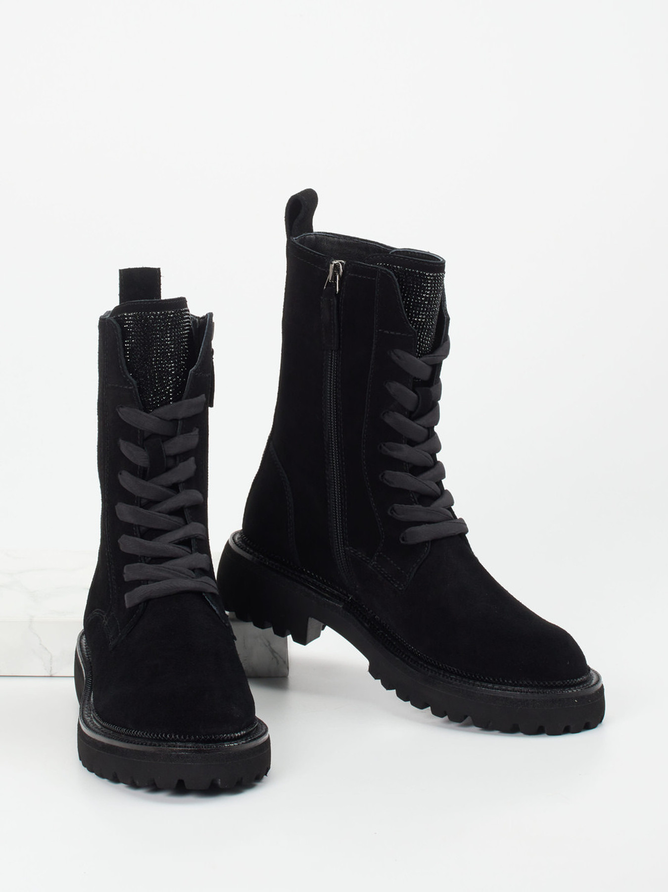 Schnürstiefelette schwarz 1725009009504