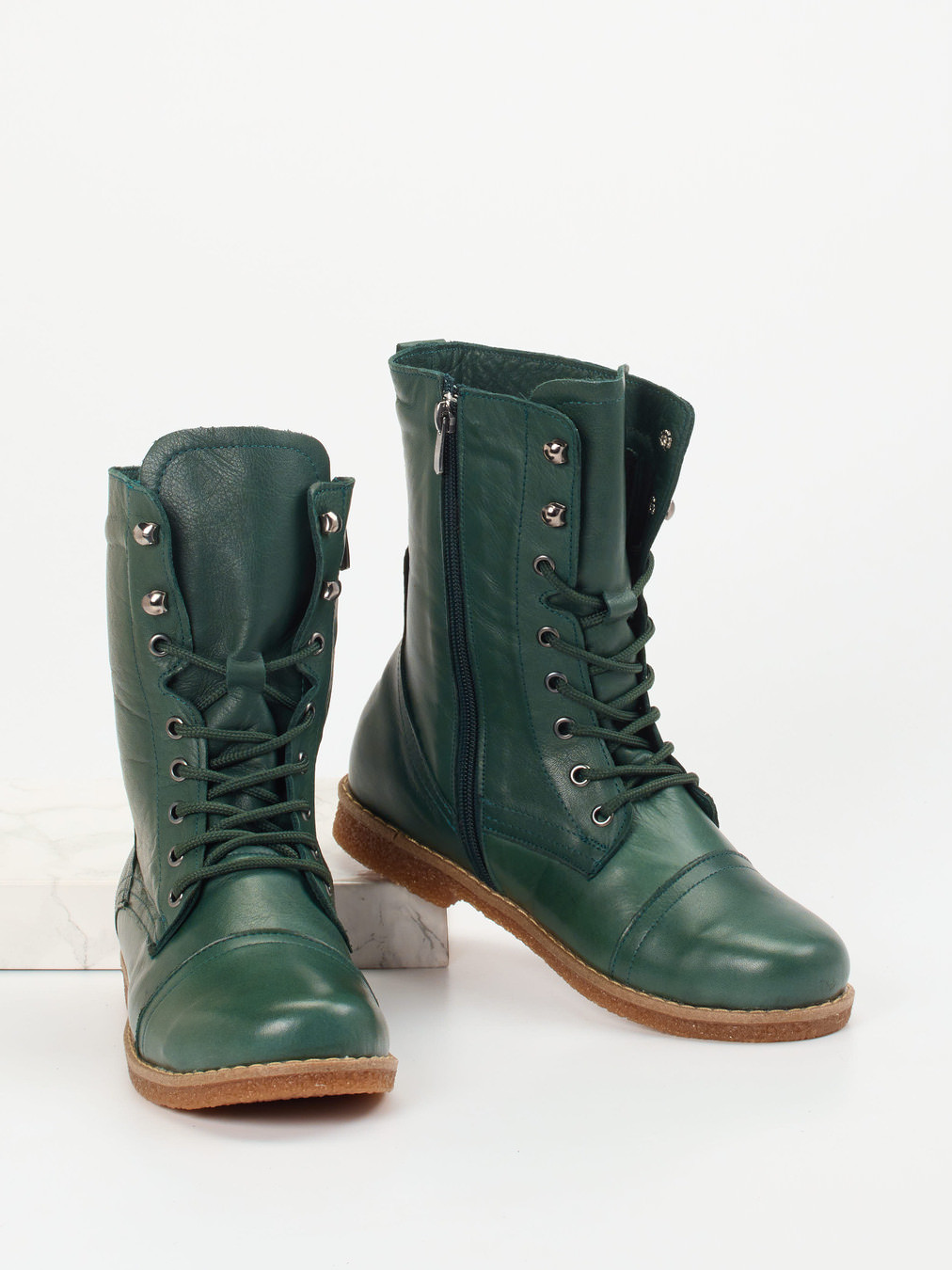 Schnürstiefelette grün 2751609001304