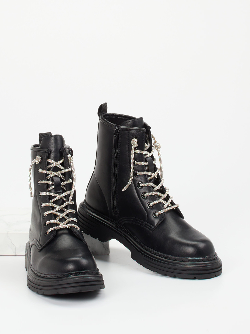 Schnürstiefelette schwarz 1703009016504