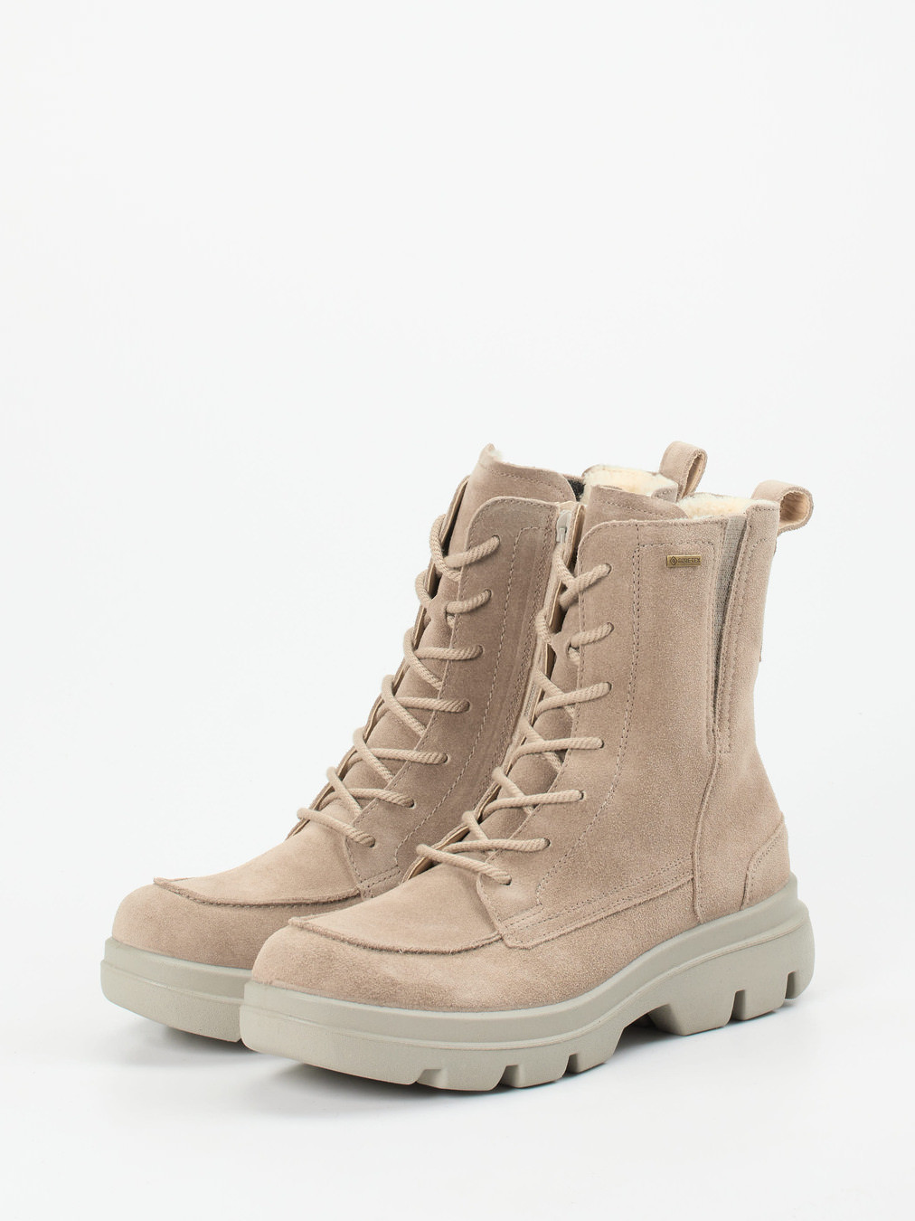 Schnürstiefelette beige 1823359000302