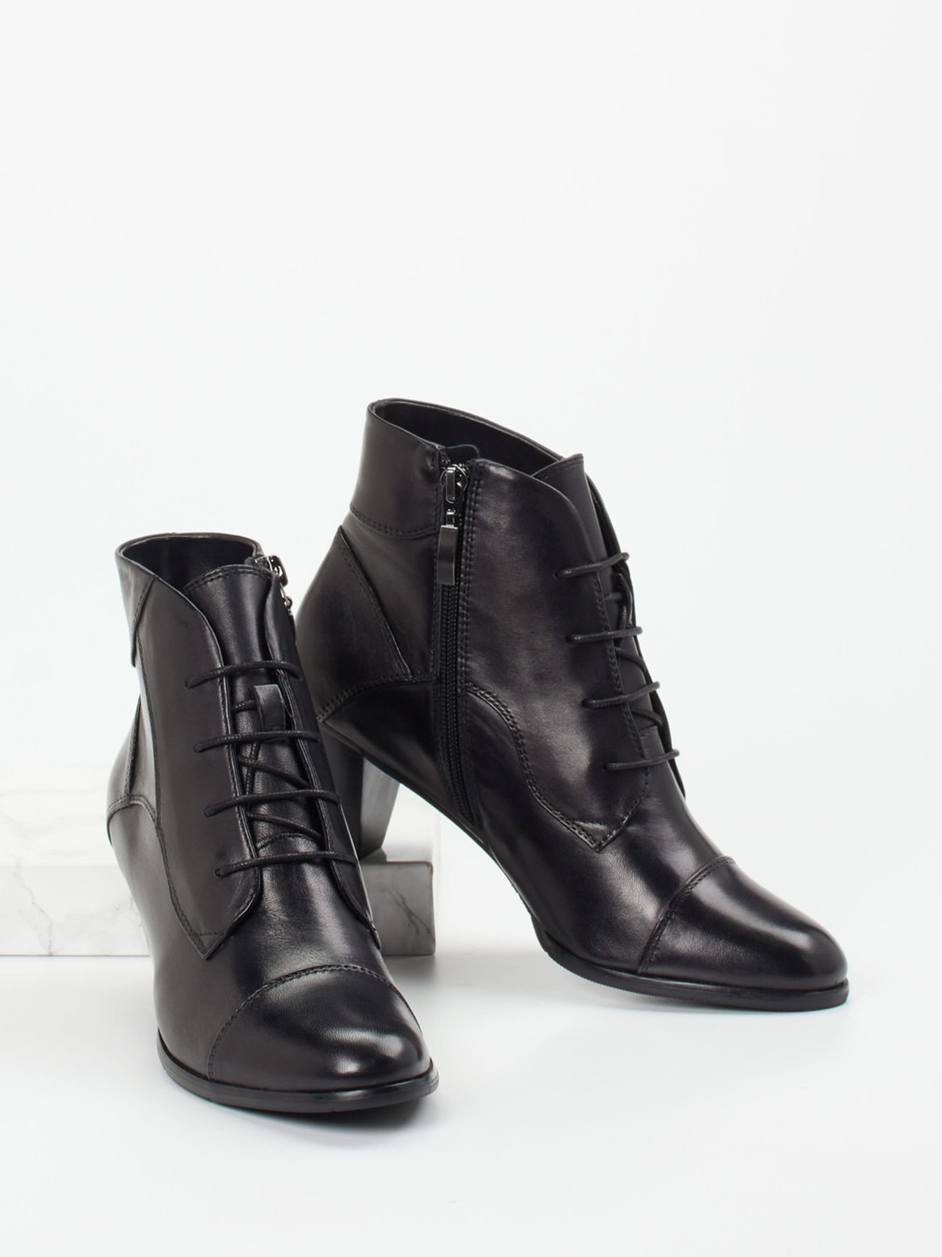 Schnürstiefelette schwarz 1707009002204