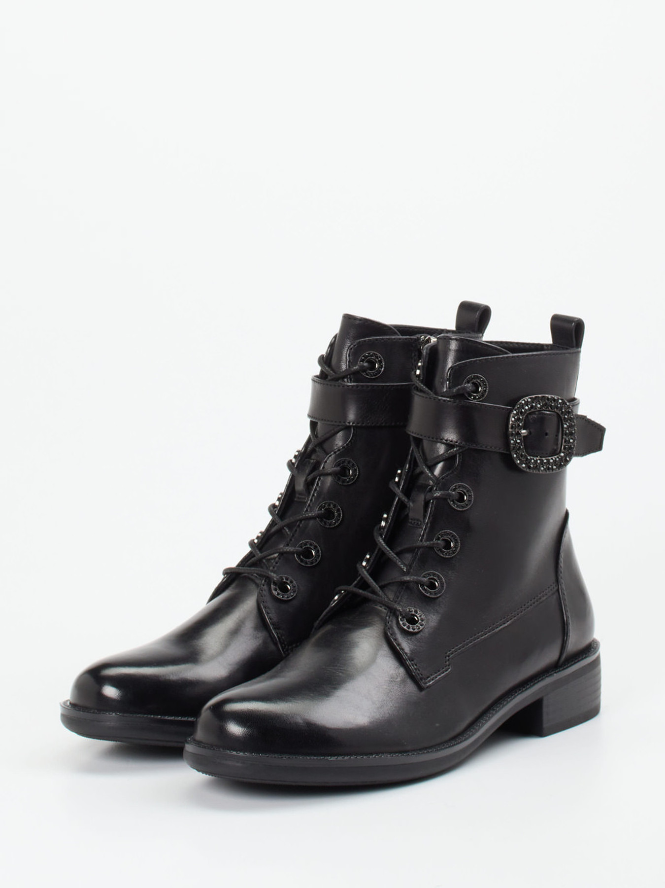 Schnürstiefelette schwarz 1723009018402