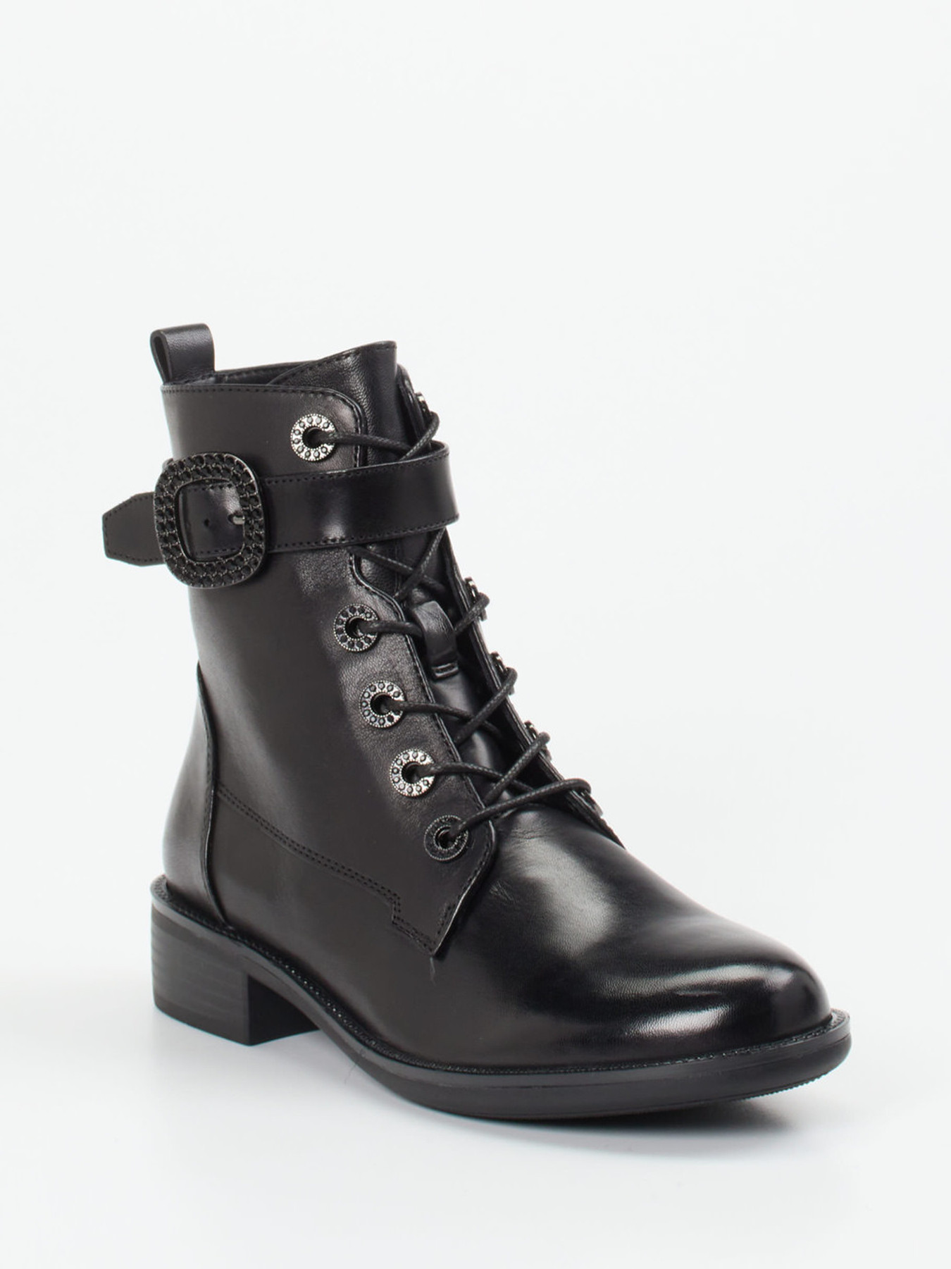 Schnürstiefelette schwarz 1723009018406