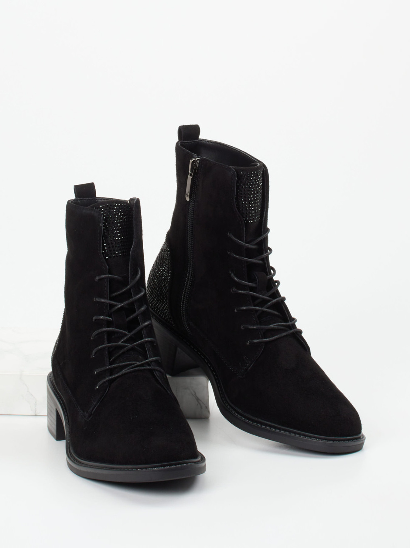 Schnürstiefelette schwarz 1725009010104