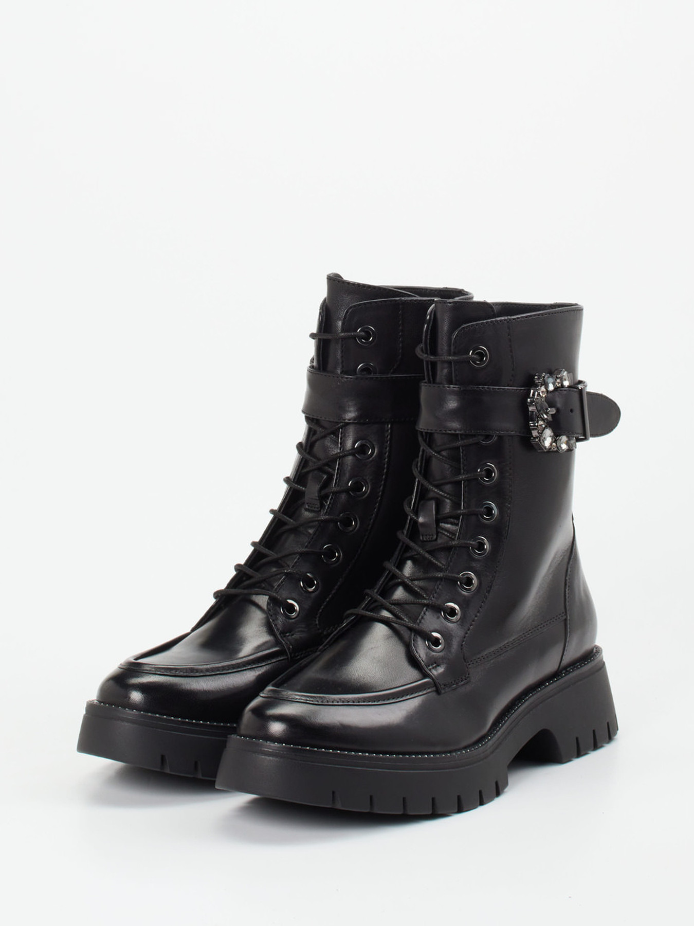 Schnürstiefelette schwarz 1725009010002