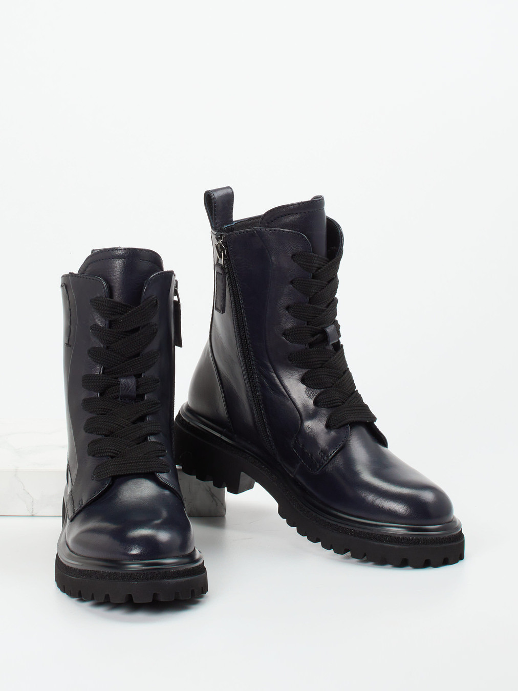 Schnürstiefelette blau 1725109000104