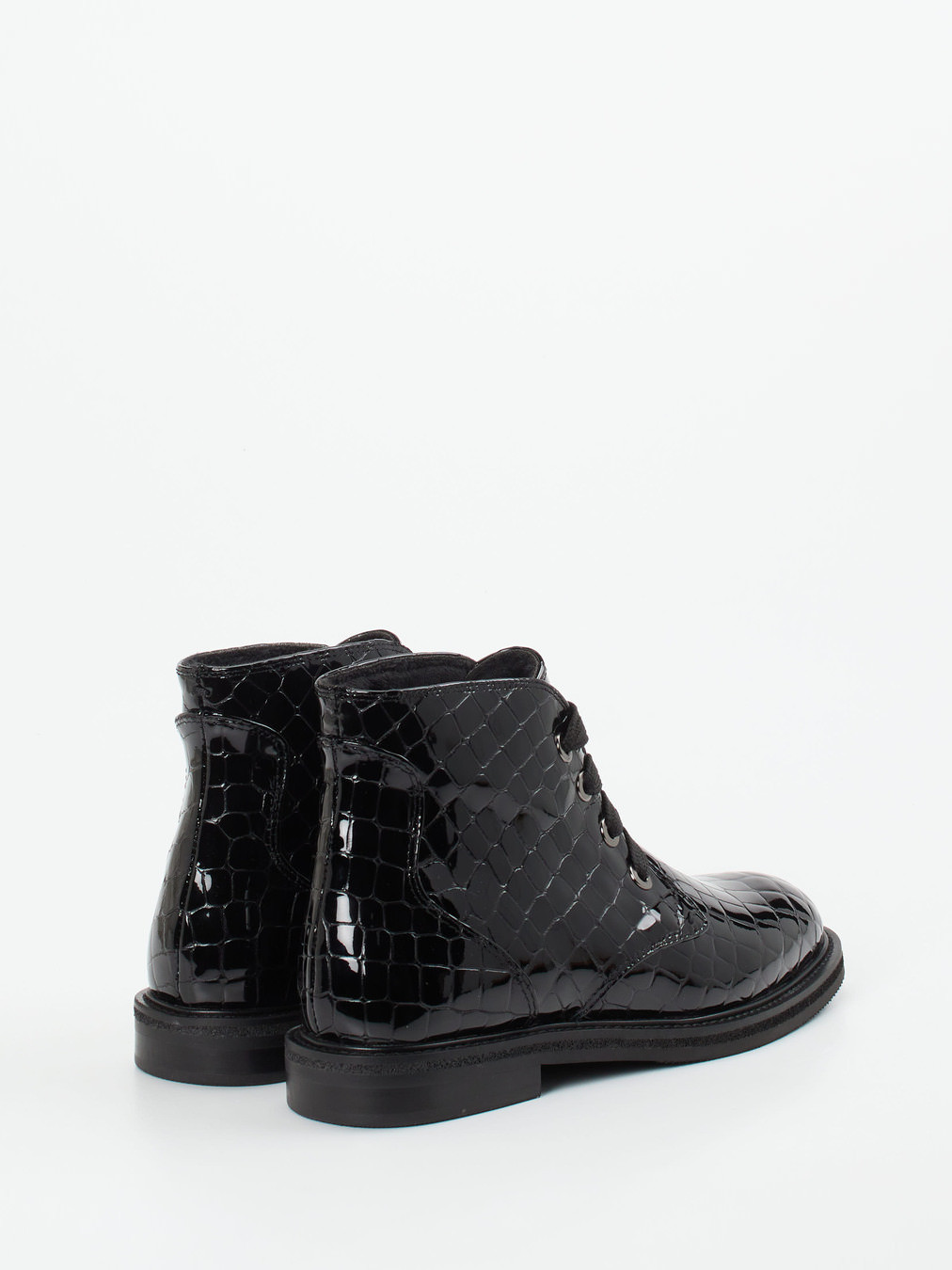 Schnürstiefelette schwarz 1703009016303