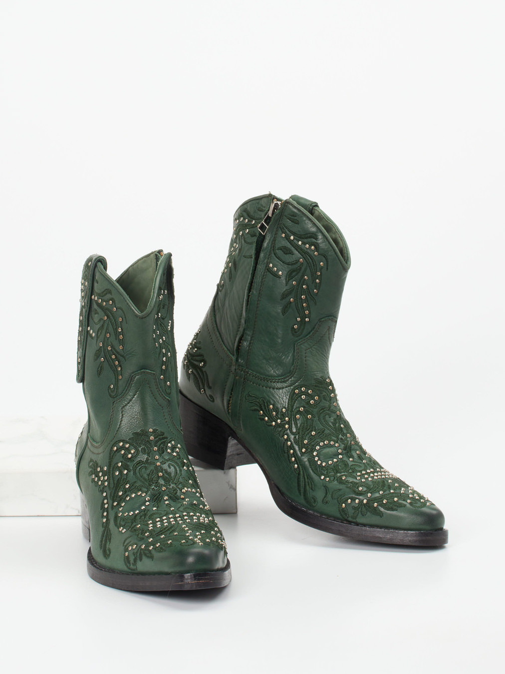 Stiefelette grün 1734659000204