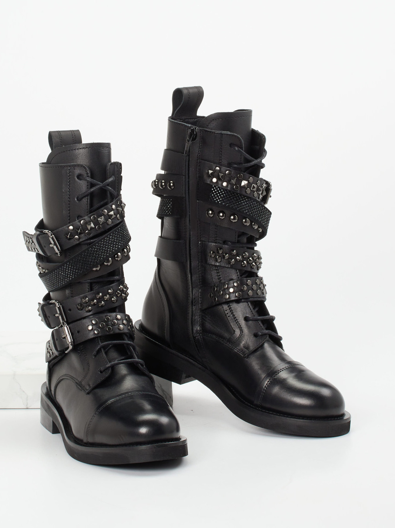 Schnürstiefelette schwarz 1723009017704