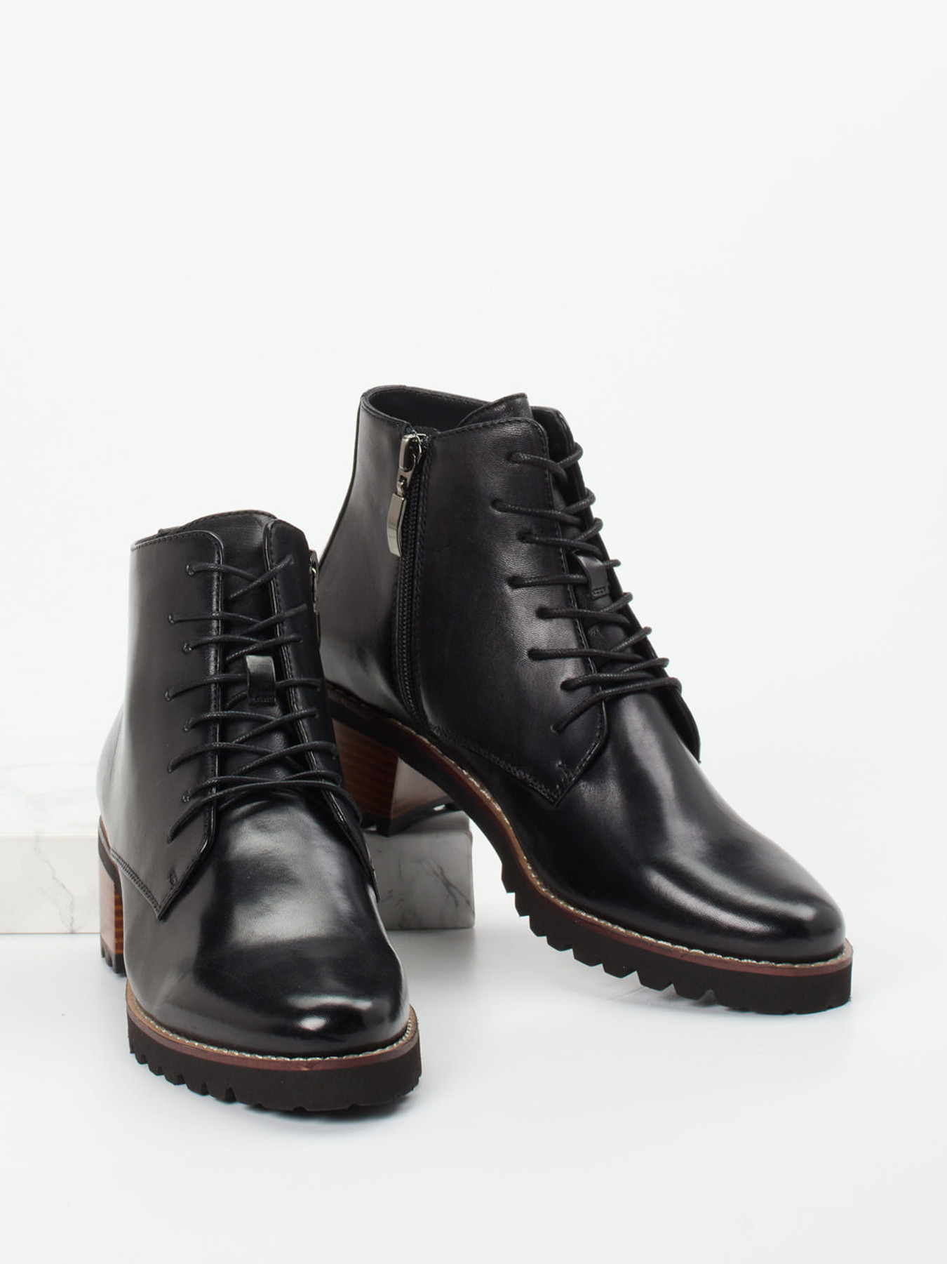 Schnürstiefelette schwarz 1705009004404