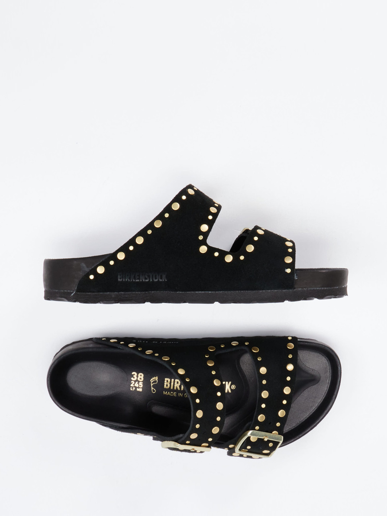 Pantolette Arizona Rivet Border schwarz 2110008000304