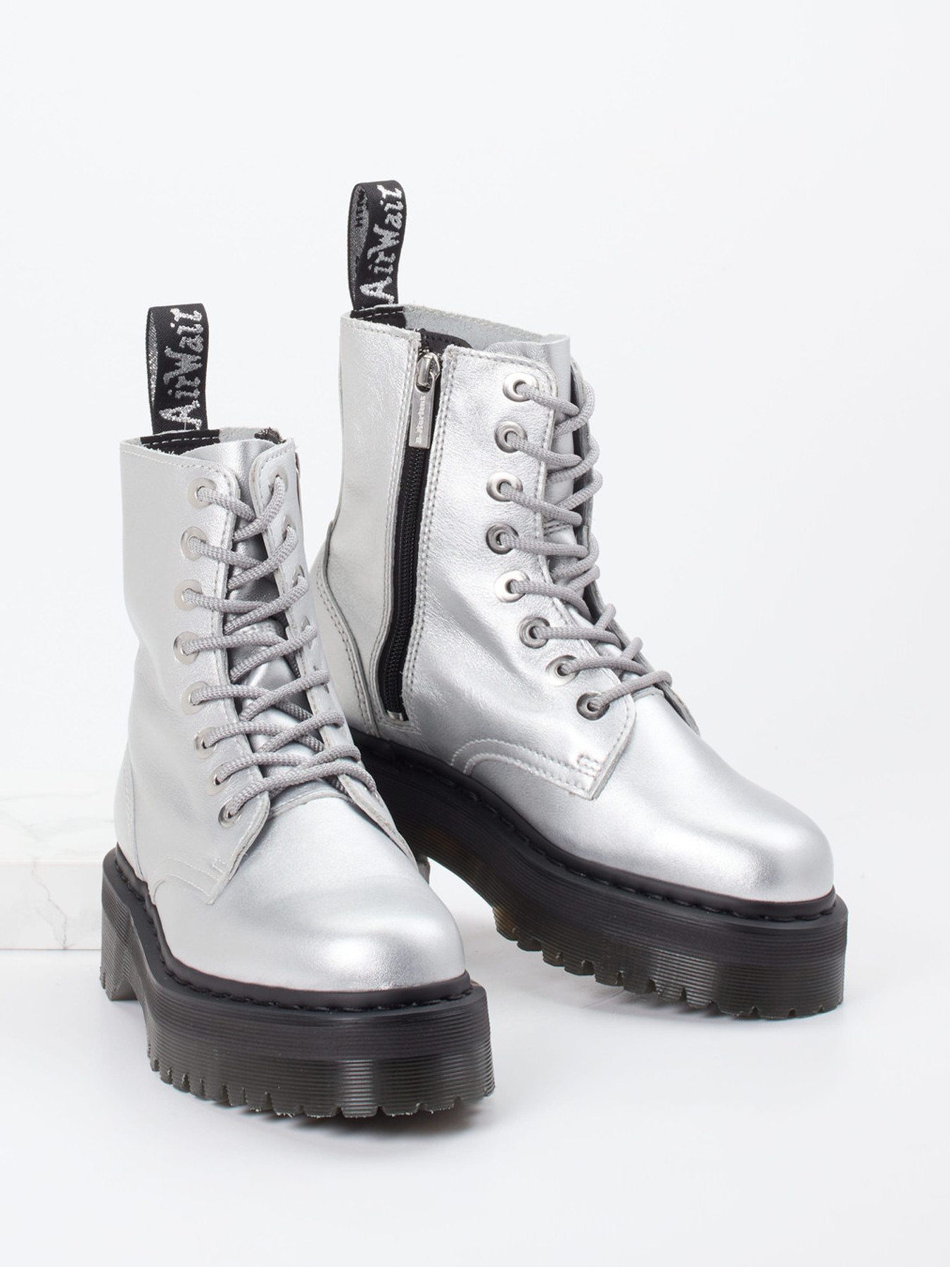 Schnürstiefelette silber 1725449000404