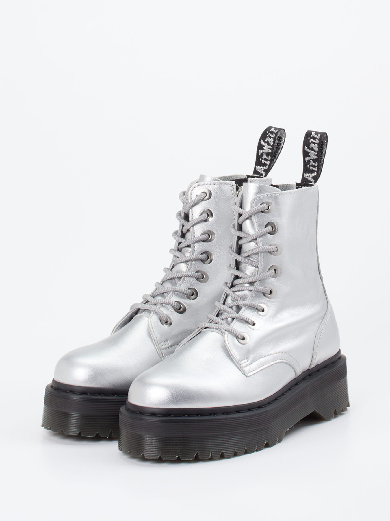 Schnürstiefelette silber 1725449000402