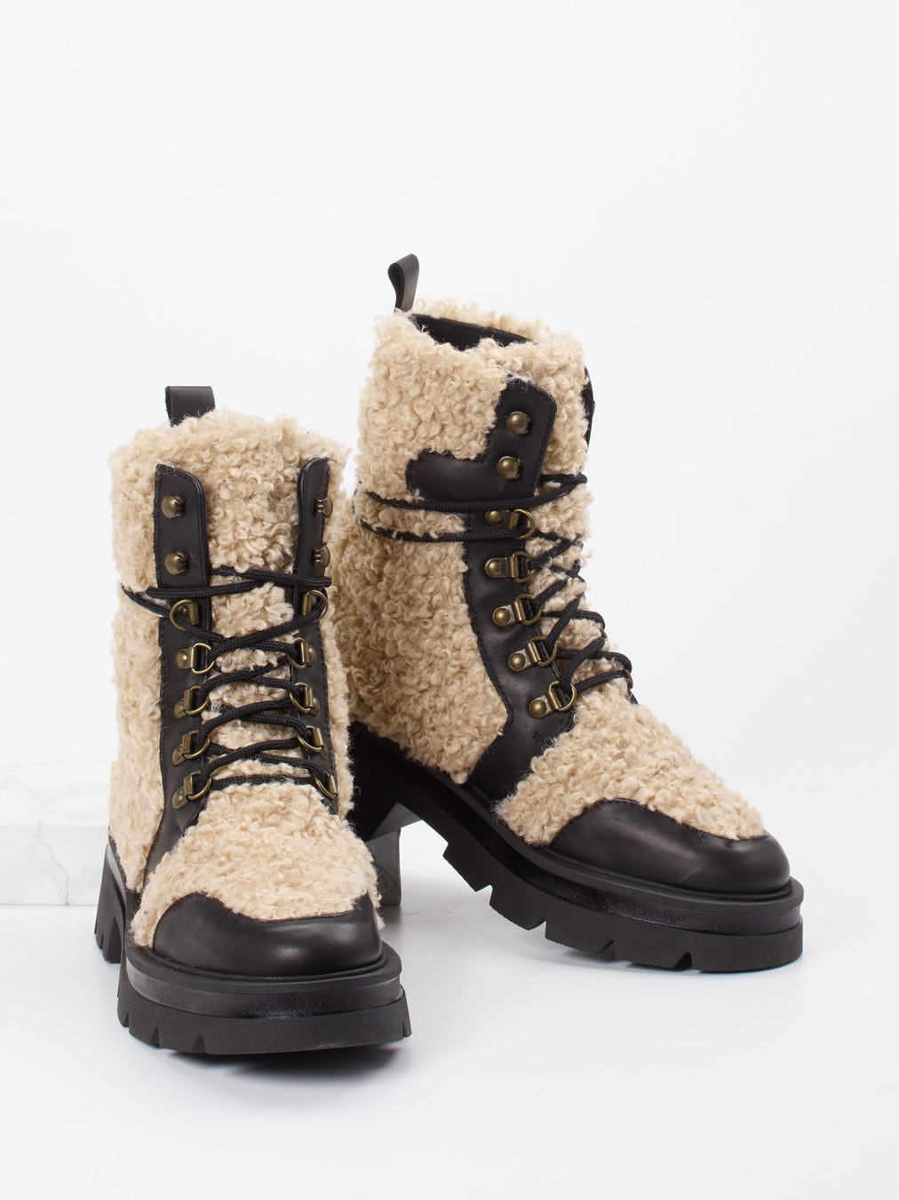 Schnürstiefelette beige 1727300000104