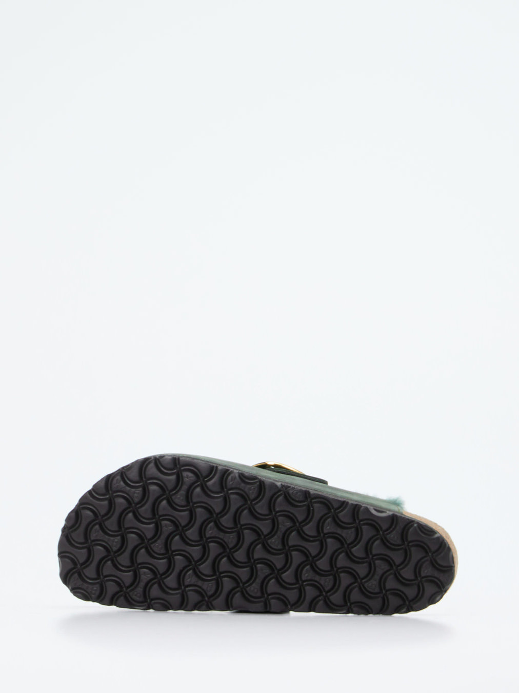 Pantolette Boston Big Buckle Shearling grün 2111659000305