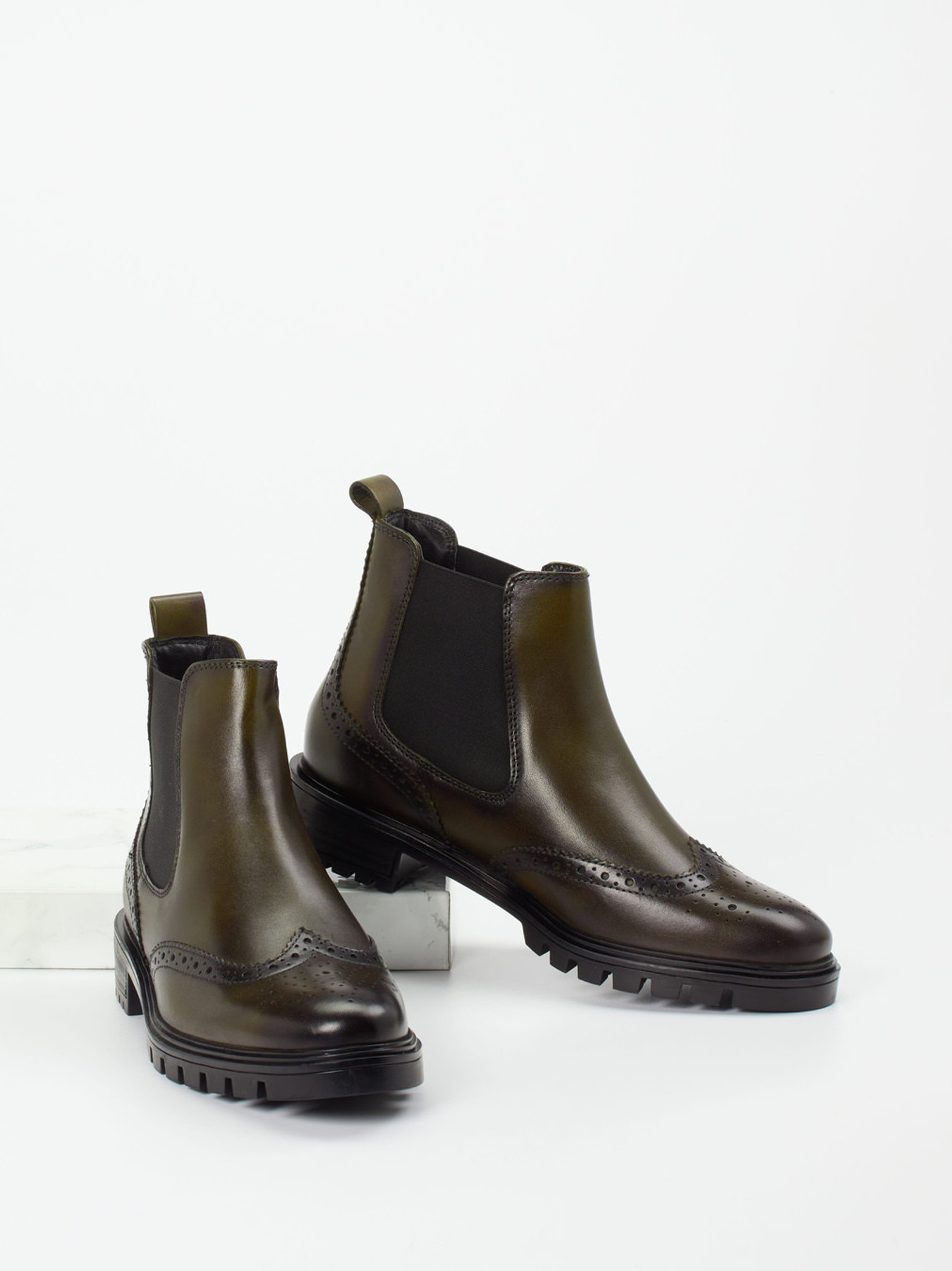 Stiefelette grün 2756009030104