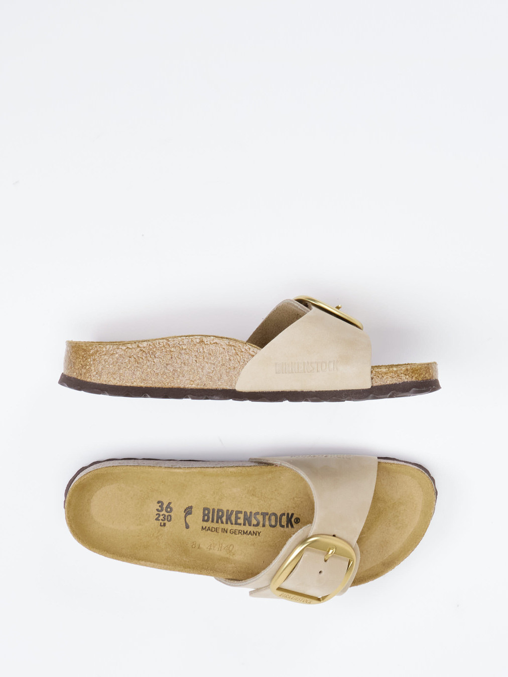 Pantolette Madrid Big Buckle beige 2110329000504