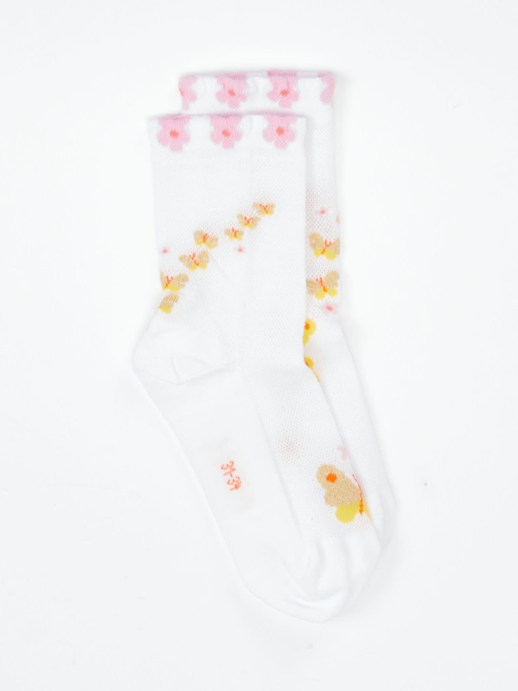 Beautiful Butterflies Kinder Kurzsocken weiß 9691799000506