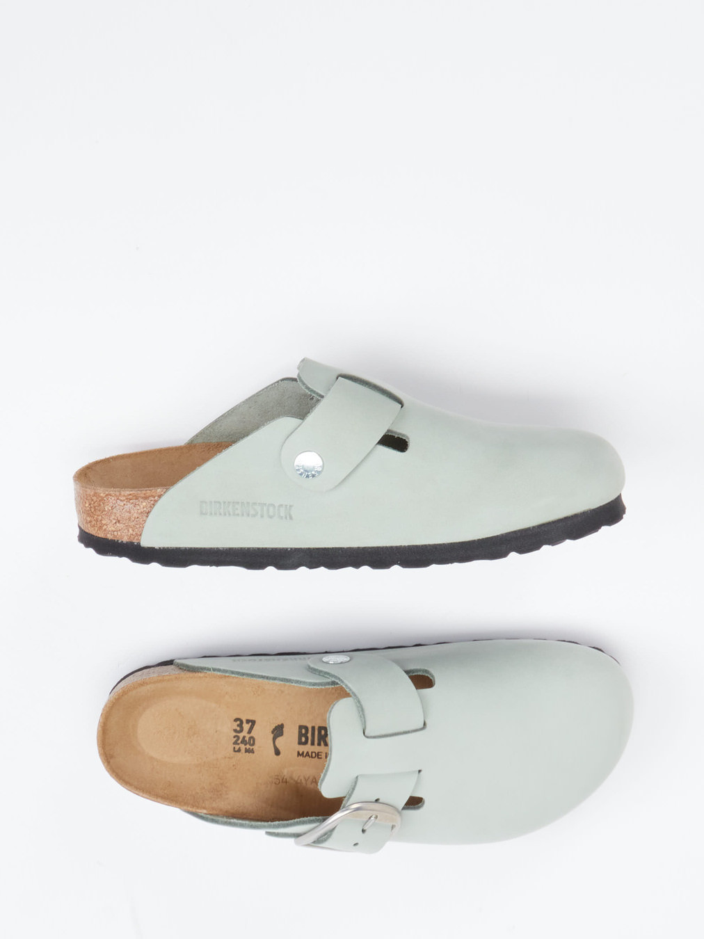 Pantolette Boston Big Buckle grün 2111649000104