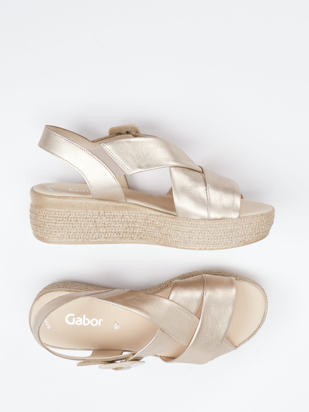 Keilsandalette gold 1257889000304