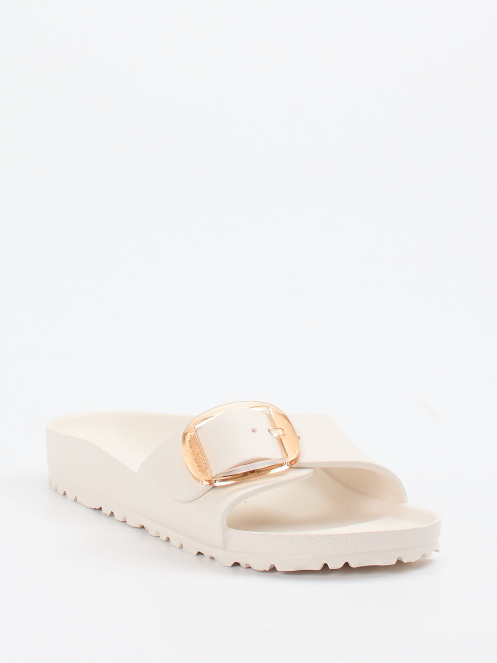 Badepantolette Madrid Big Buckle beige 7121399000306