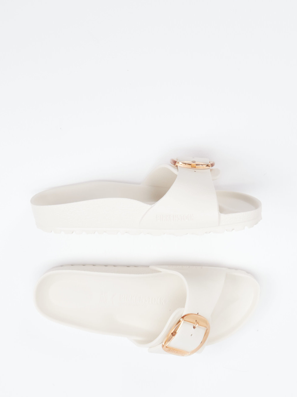 Badepantolette Madrid Big Buckle beige 7121399000304