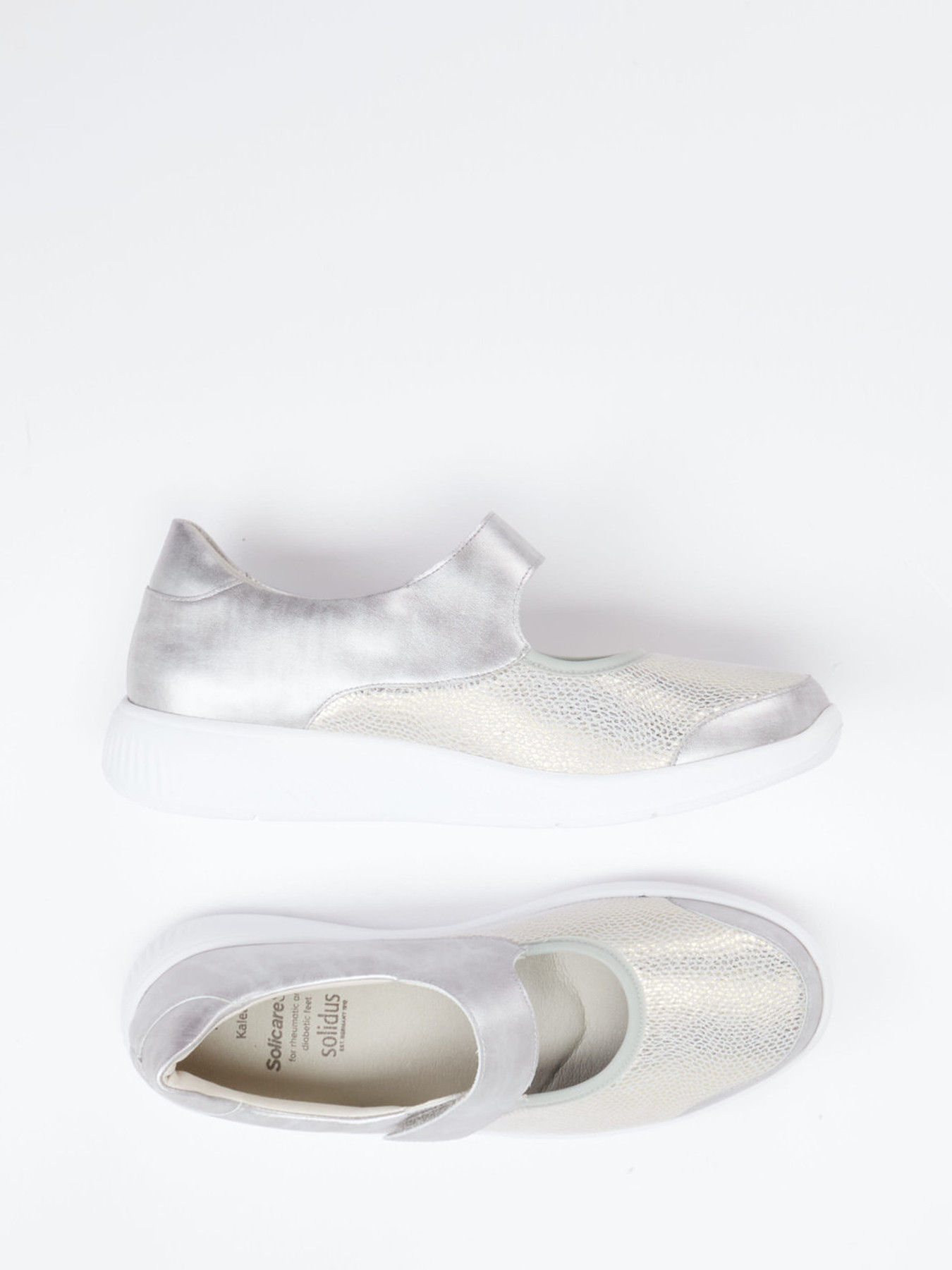 Spangenpumps für Diabetiker grau 2495499000104