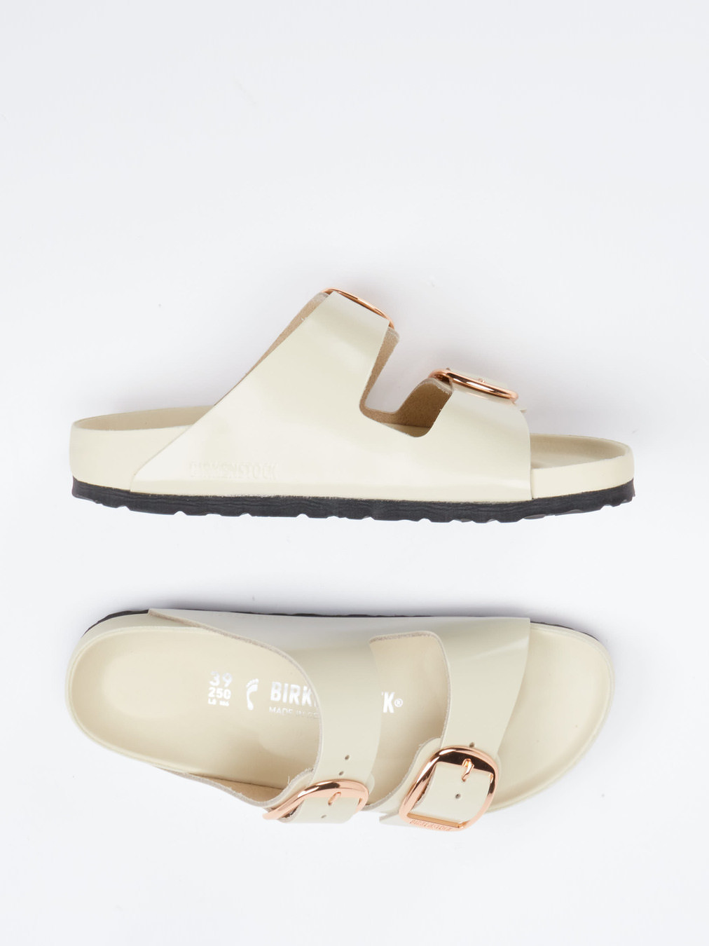 Pantolette Arizona Big Buckle weiß 2110739000604