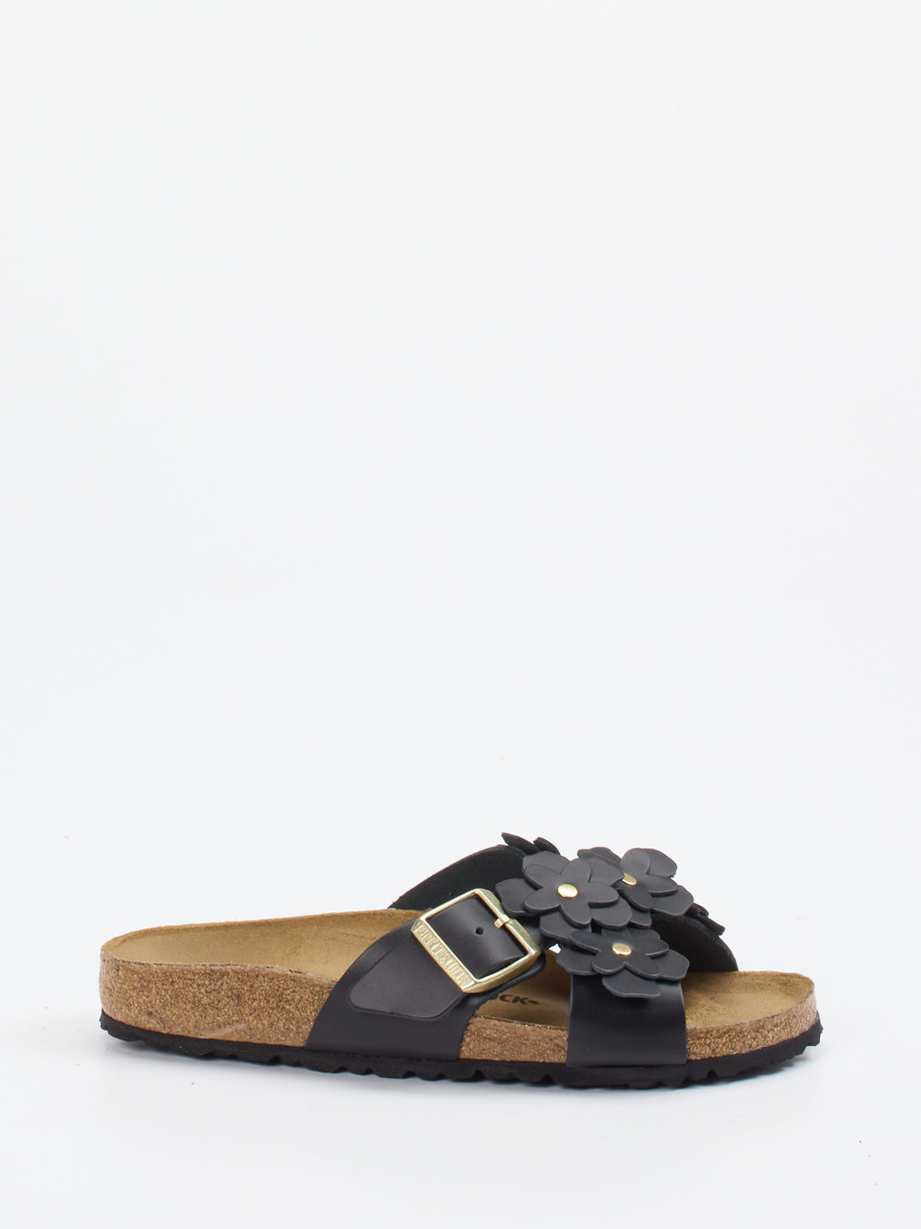 Pantolette Siena Flowers schwarz 2110009005401
