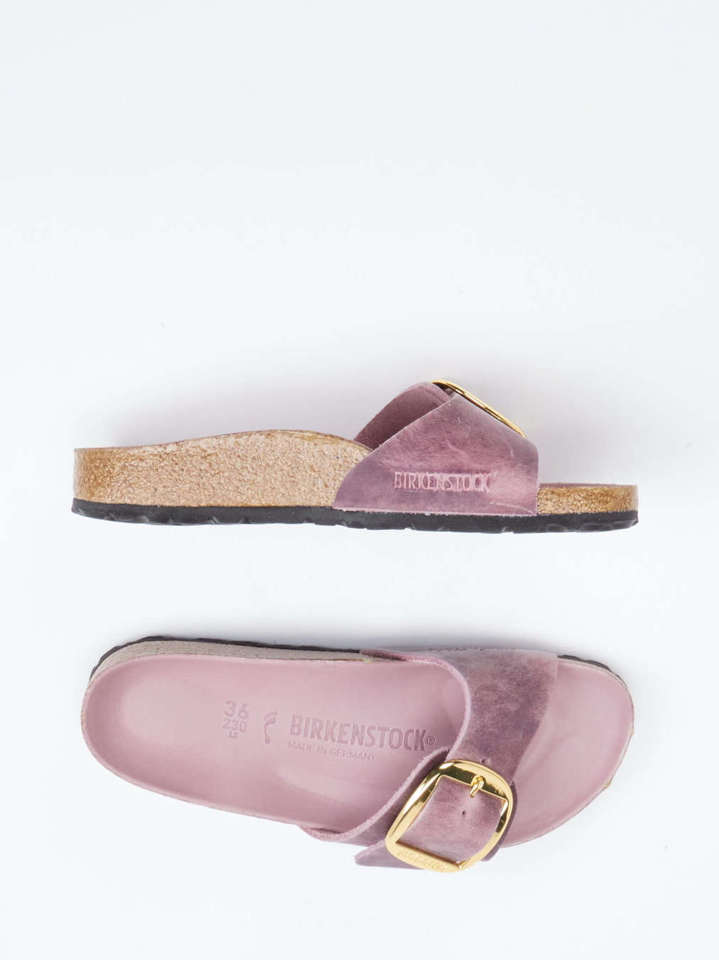 Pantolette Madrid Big Buckle blau 2110119000804