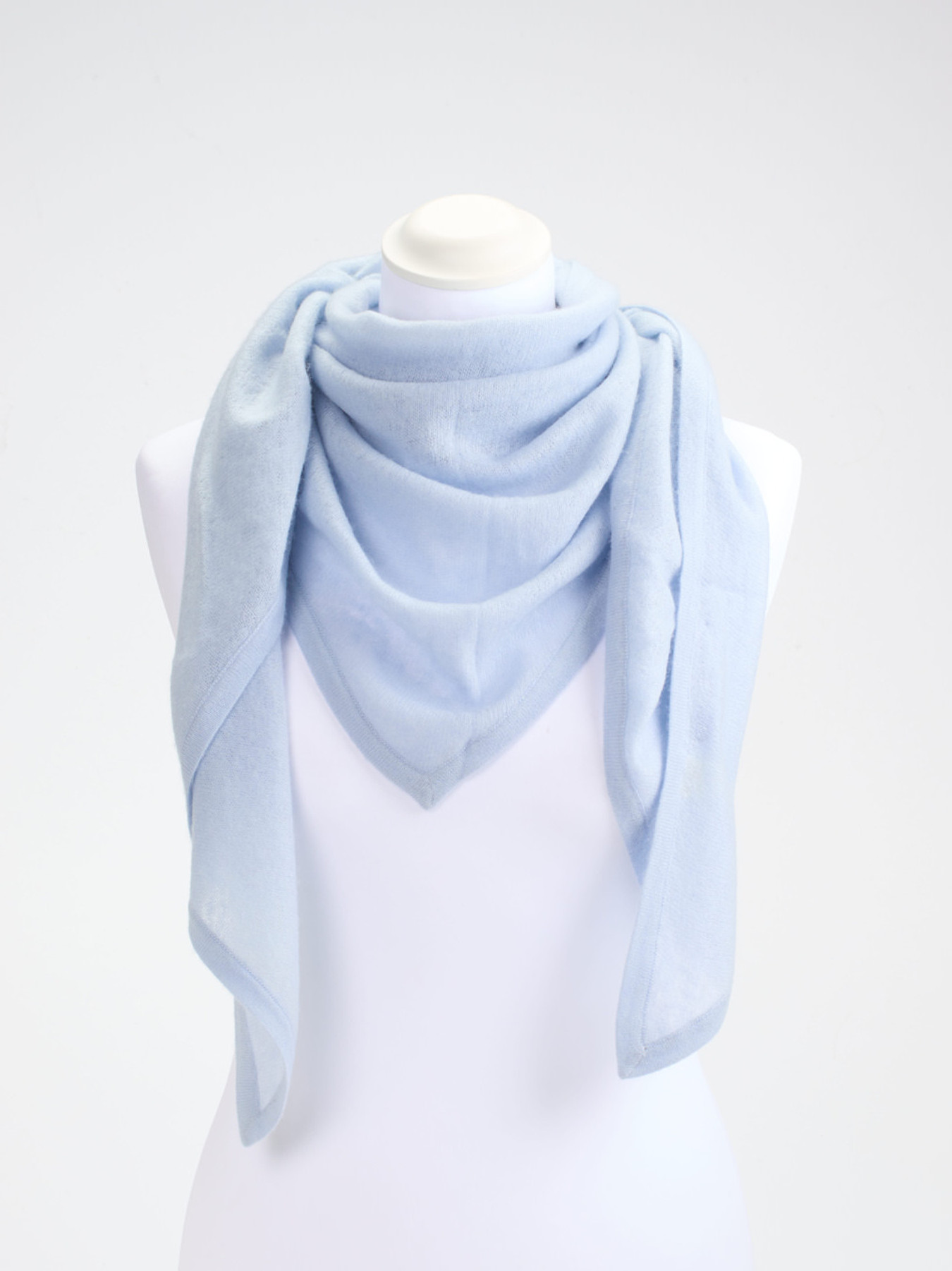 Dreieckstuch aus reinem Cashmere blau 9321199000601