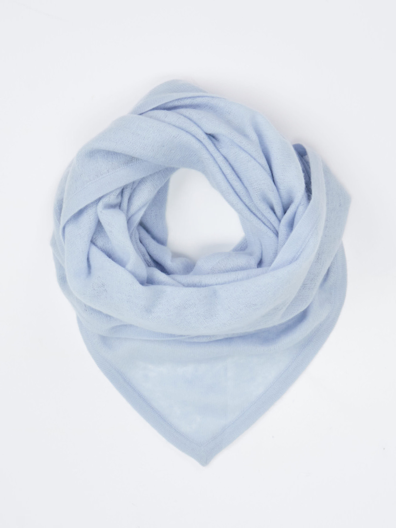 Dreieckstuch aus reinem Cashmere blau 9321199000606