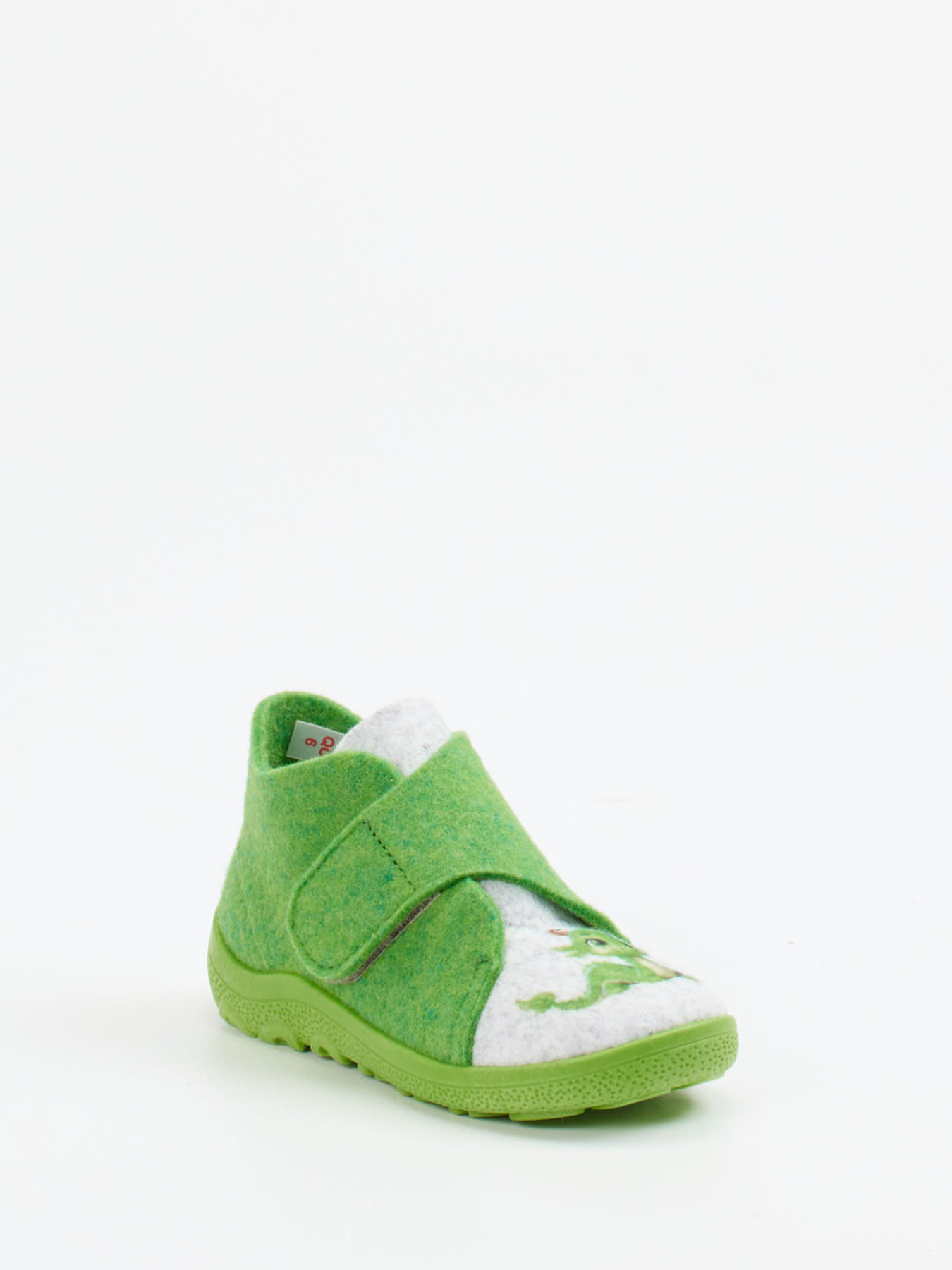 Hausschuh Klett hoch Wa-Fu grün 7672659000206