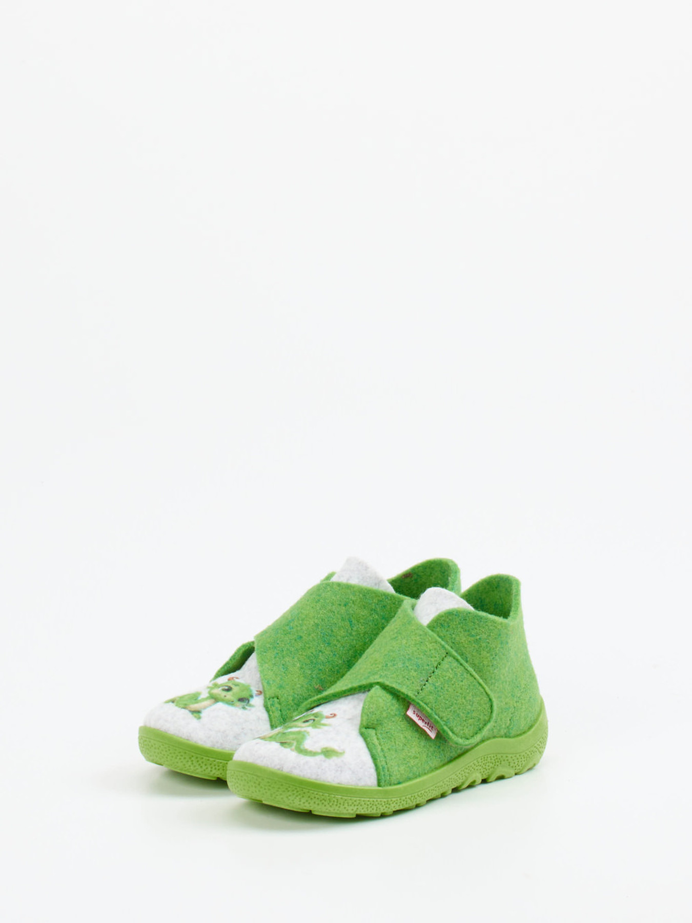 Hausschuh Klett hoch Wa-Fu grün 7672659000202