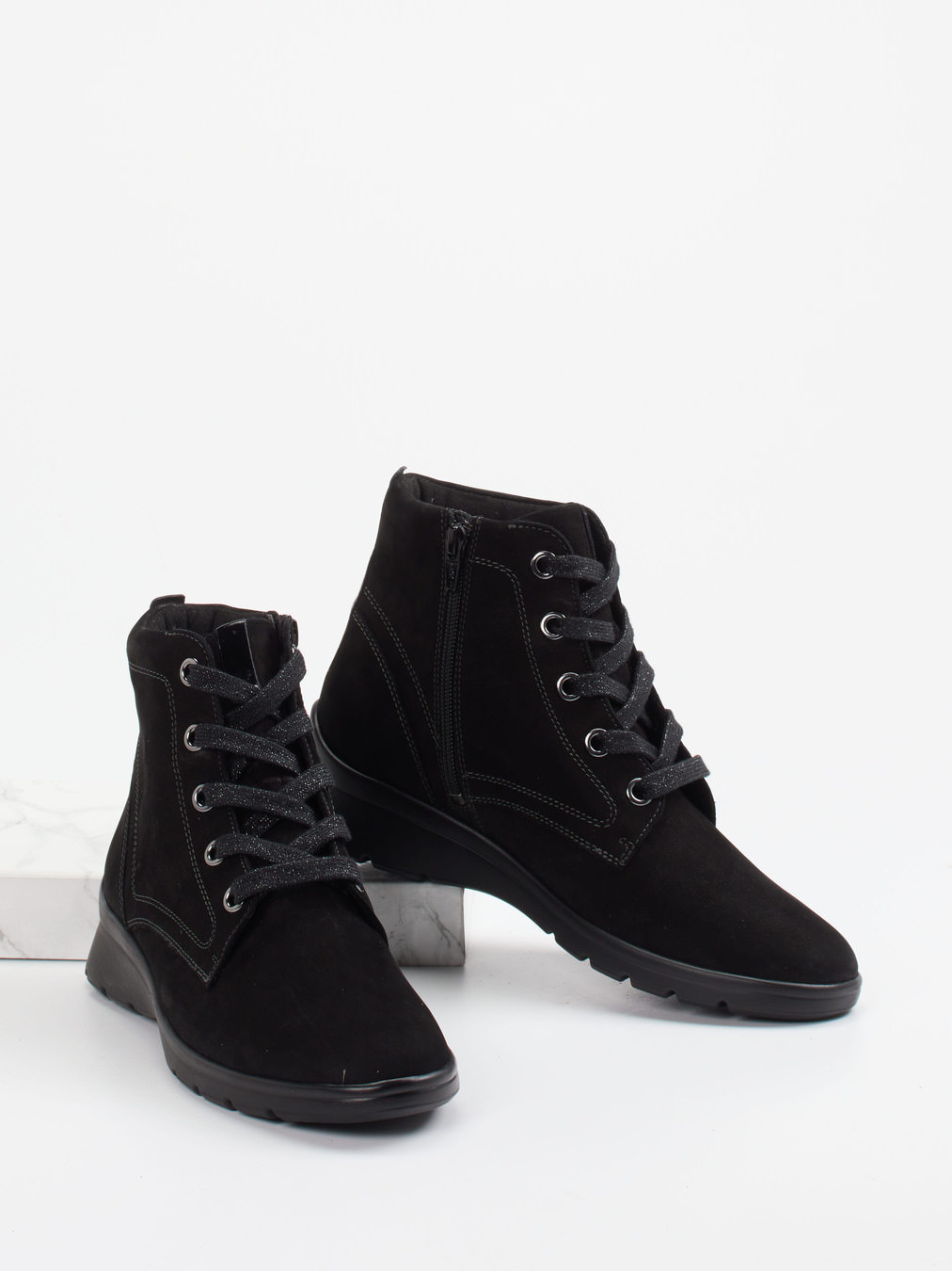 Schnürstiefelette schwarz 2751009039004