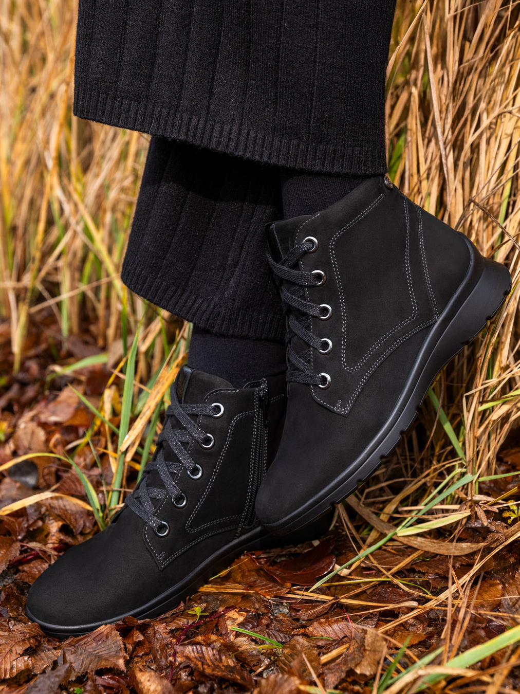 Schnürstiefelette schwarz 2751009039002